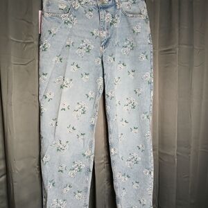 Wild Fable Light Blue Floral Women's Jeans